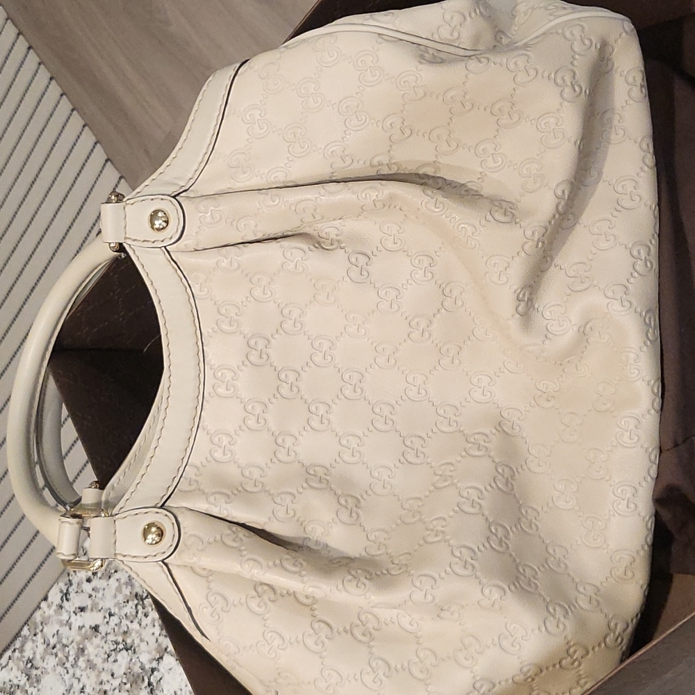 Gucci tote sukey medium monogram leather guccissima shoulder bag - Picture 7 of 9